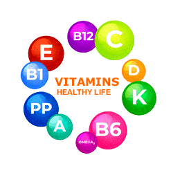 gif image inviting visitors to the vitamins section